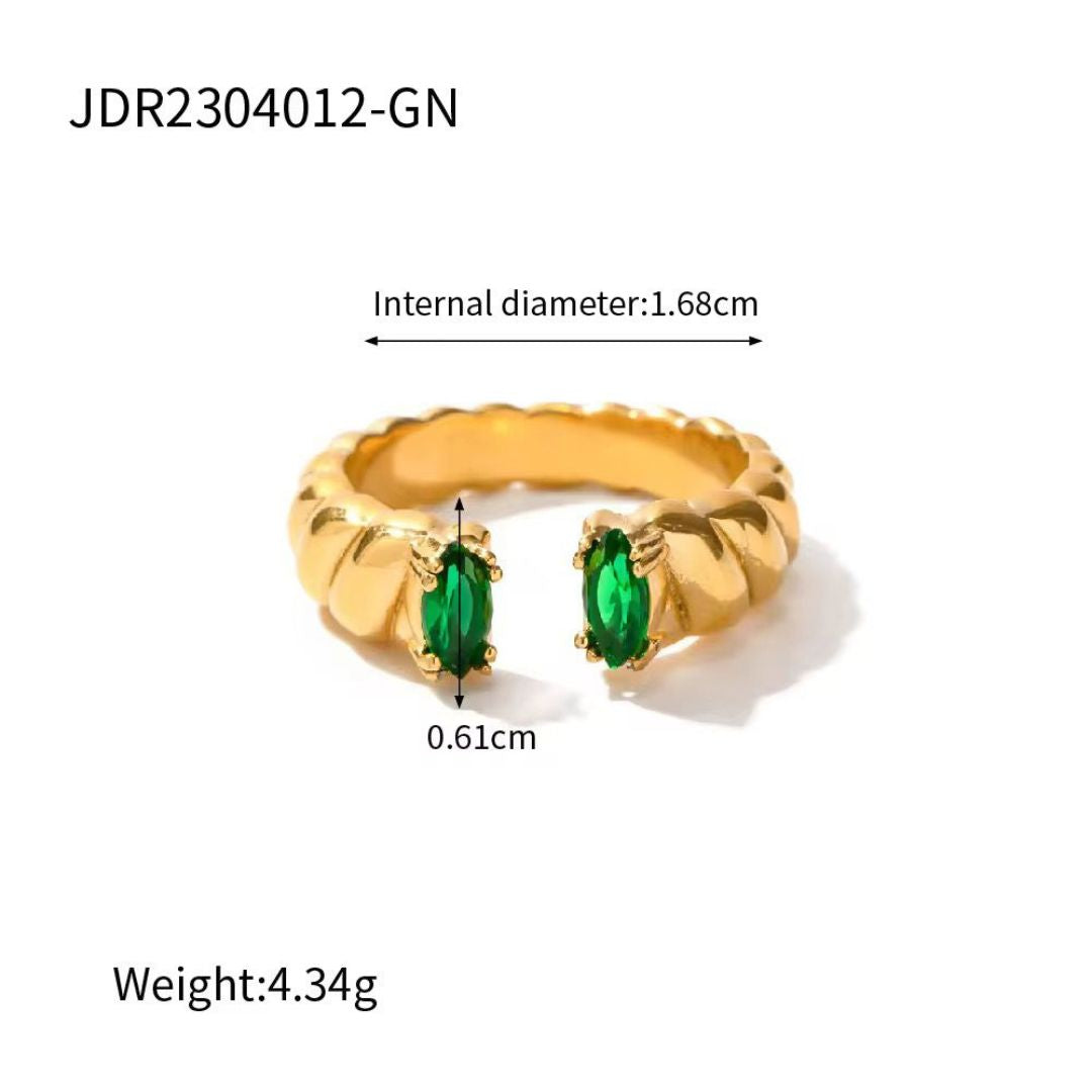 Twisted Stainless Steel Ring