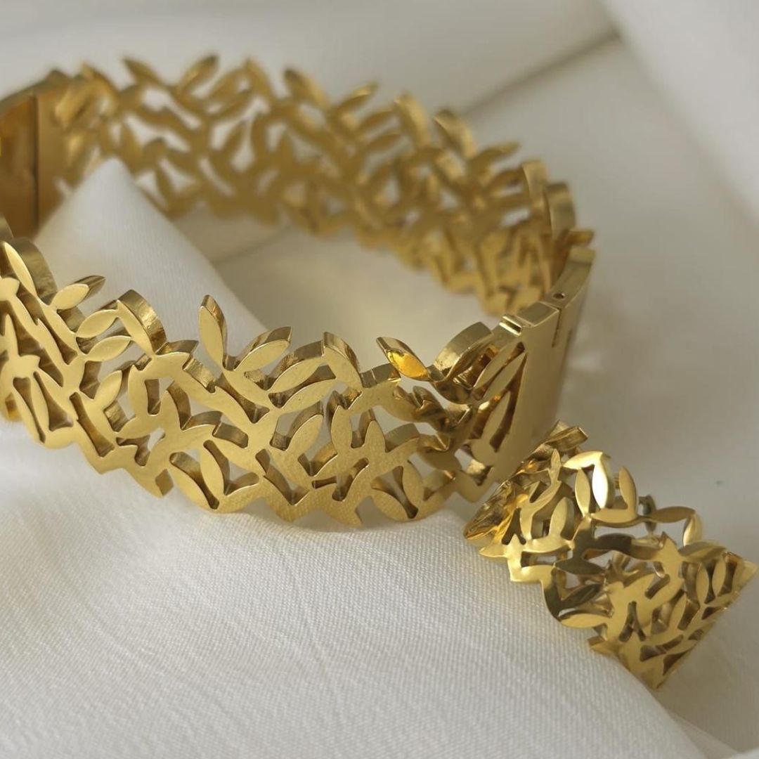 Stainless steel Bracelet and Ring