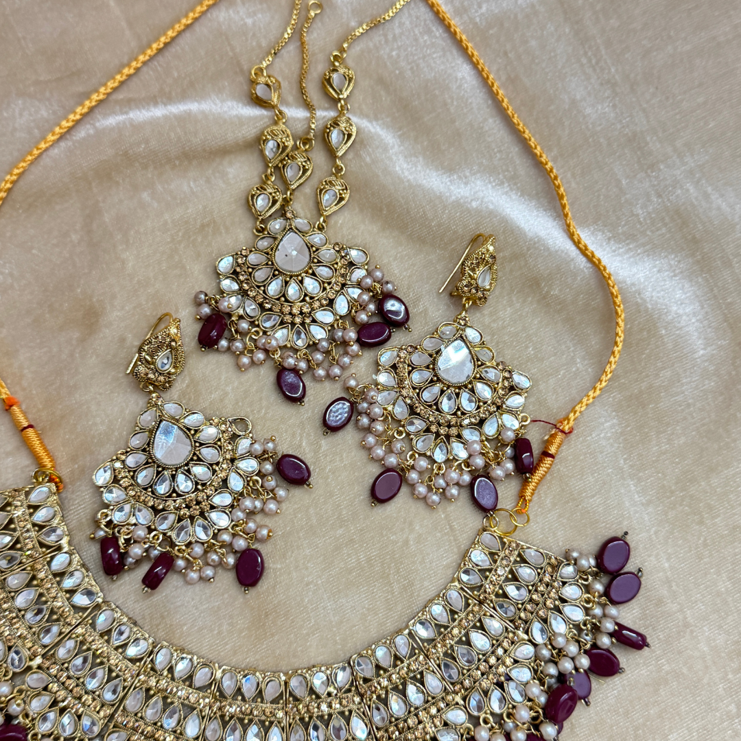 KUNDAN STONE STYLE BRIDAL SET