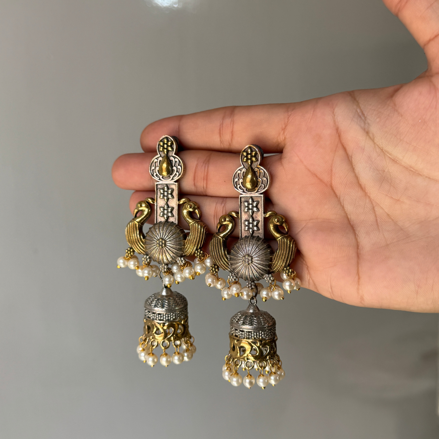 Royal Indian Peacock style Jhumkey