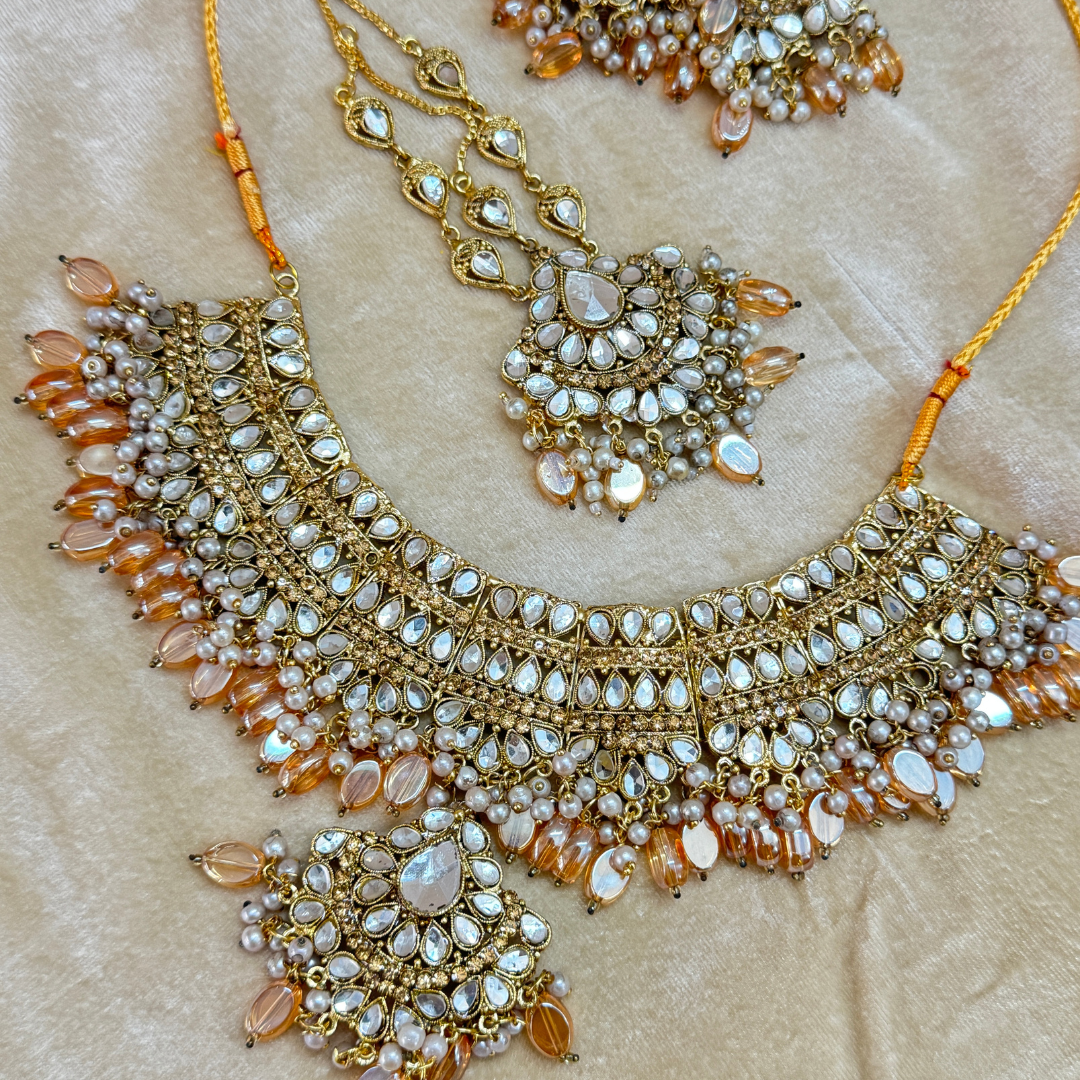 KUNDAN STONE STYLE BRIDAL SET