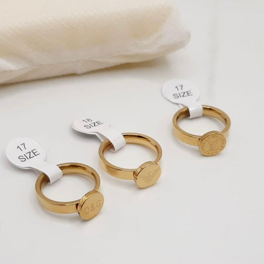Full Matte Golden Ring
