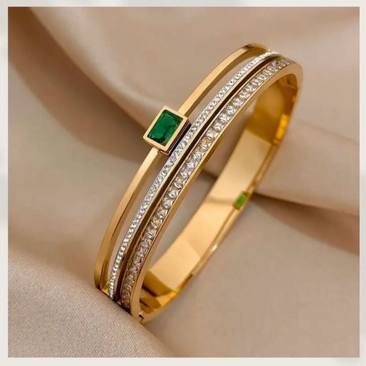 Emerald Stone Style Bracelet