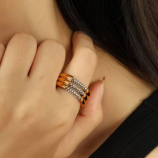 Triple Layered Ring