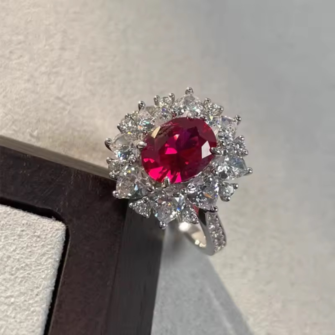 Ruby Style Stone Ring