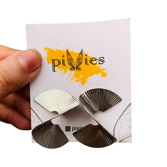 Silver twist Earrings