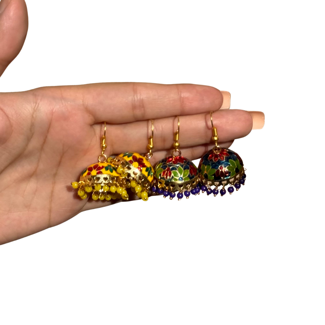 Floral Colorful Jhumkeys