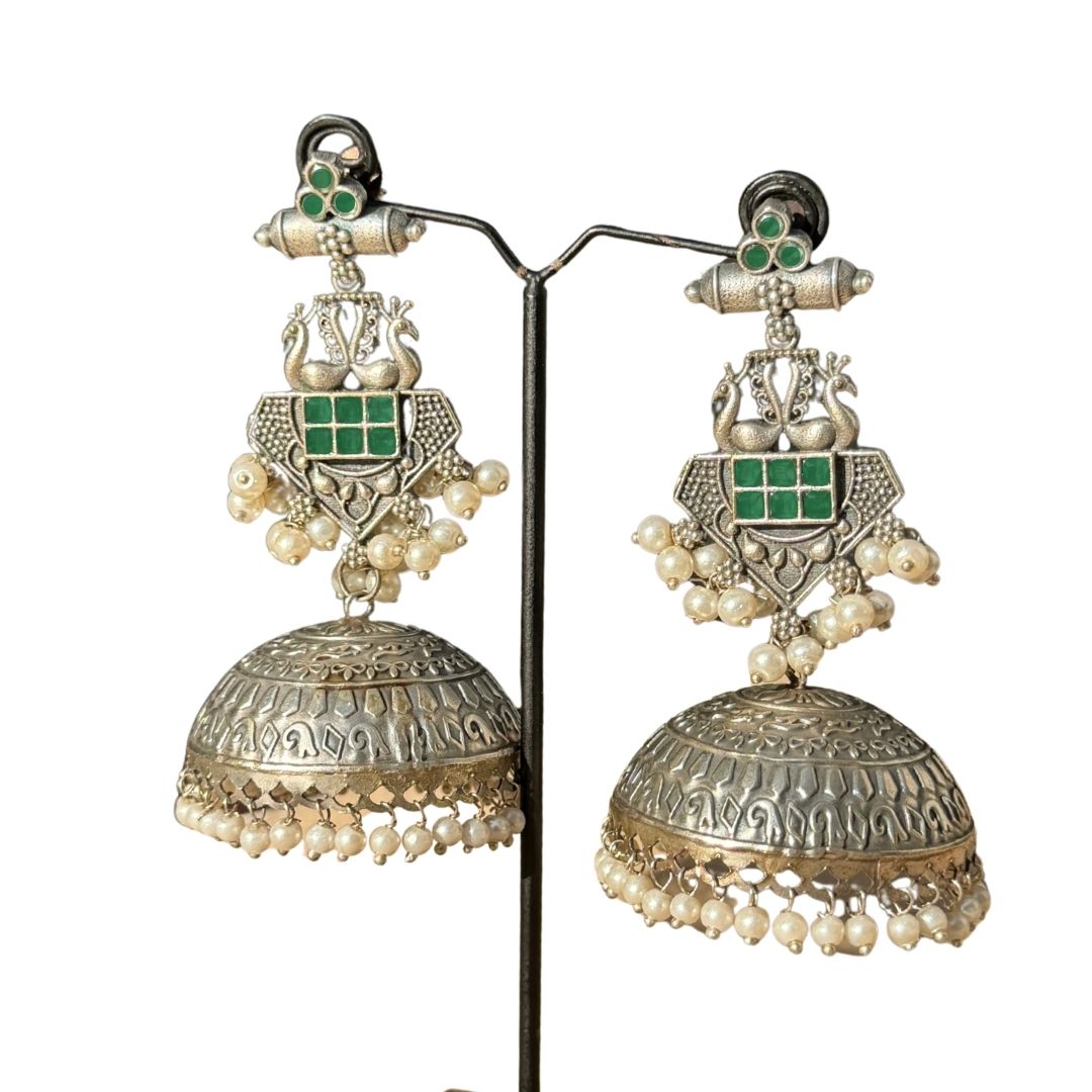Silver Mughal Style Jhumkey