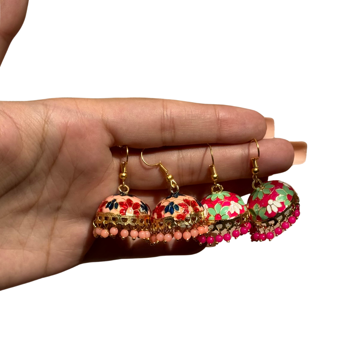 Floral Colorful Jhumkeys