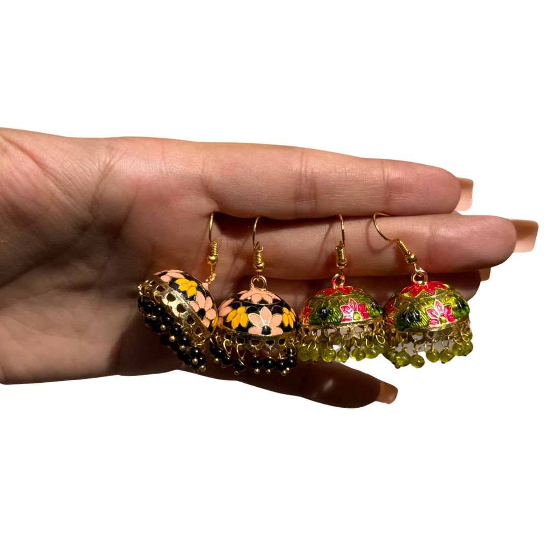 Floral Colorful Jhumkeys