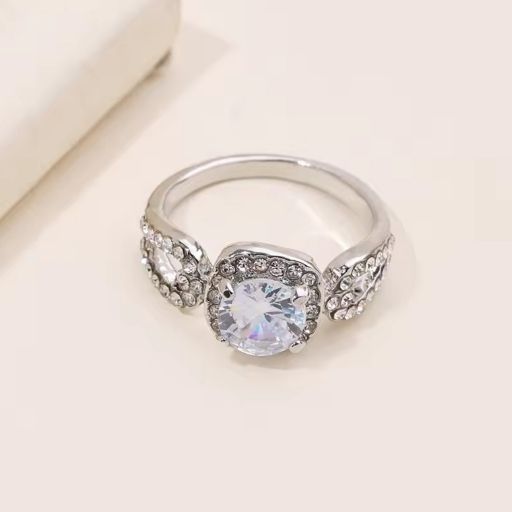 Square Stone with Round Sides Ring