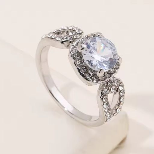 Square Stone with Round Sides Ring