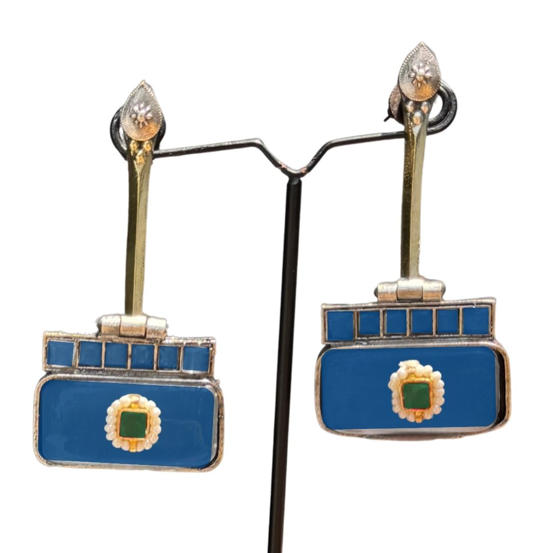 Rectangular Antique Style Earrings