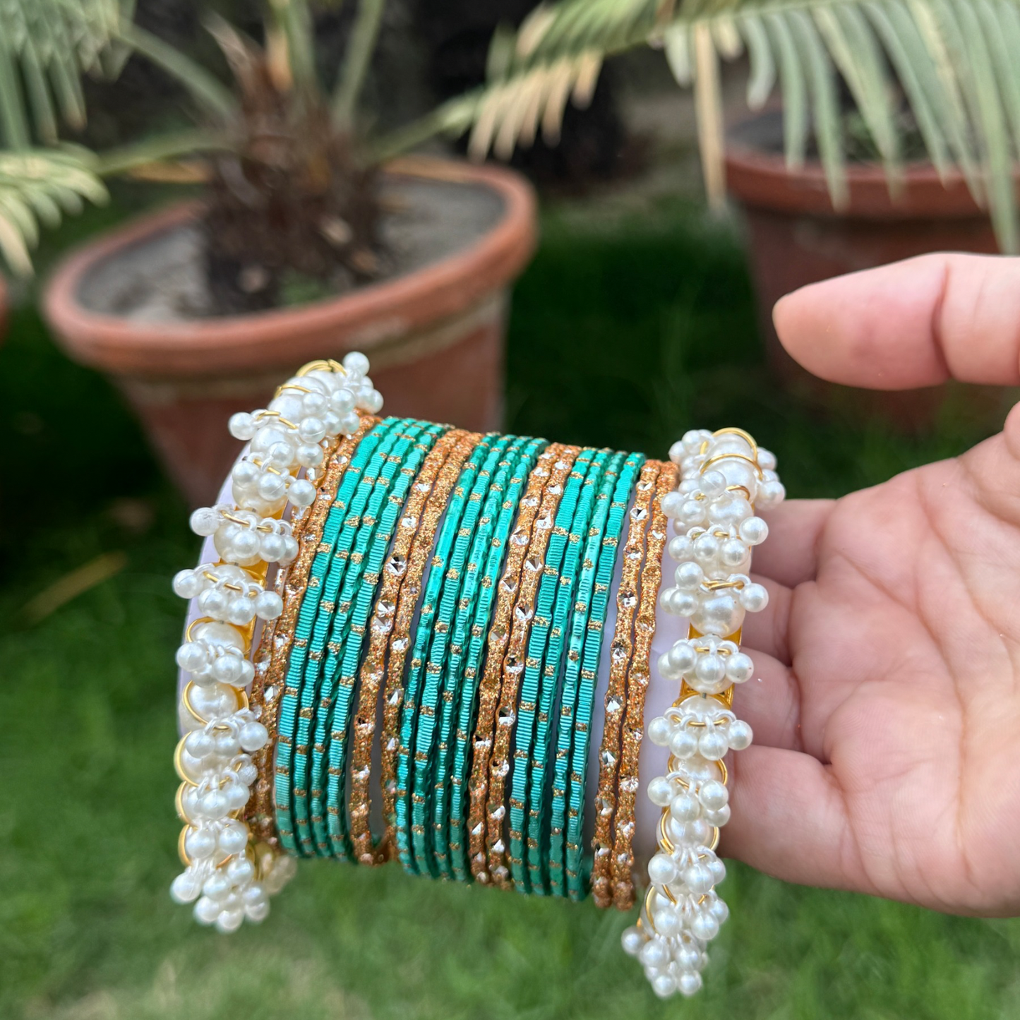 Metal Bangles Set