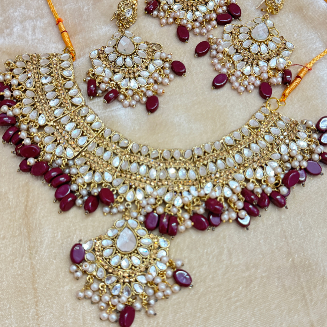 KUNDAN STONE STYLE BRIDAL SET