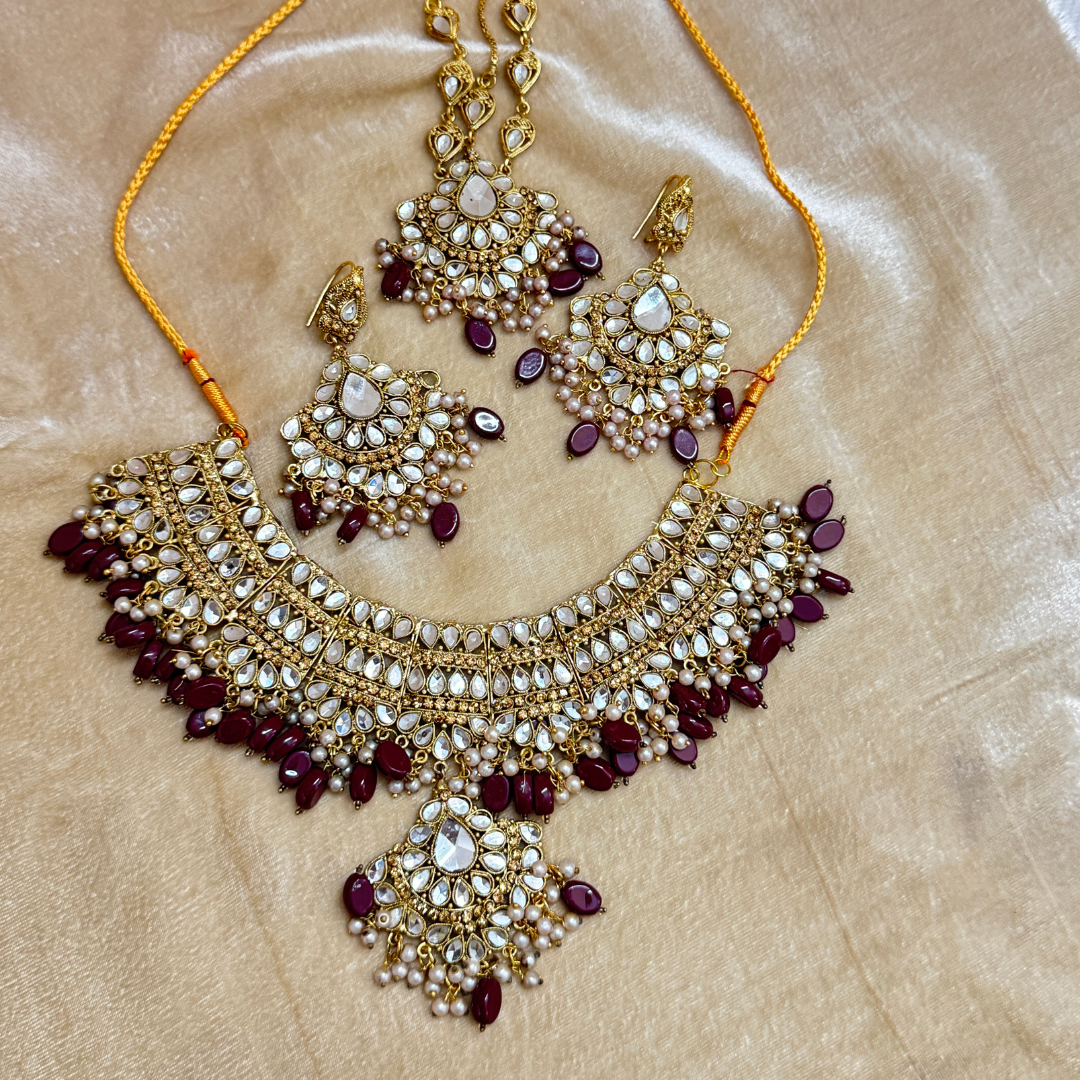 KUNDAN STONE STYLE BRIDAL SET