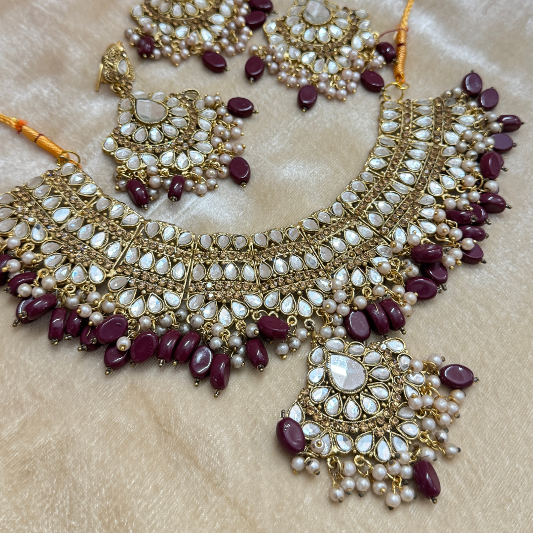 KUNDAN STONE STYLE BRIDAL SET