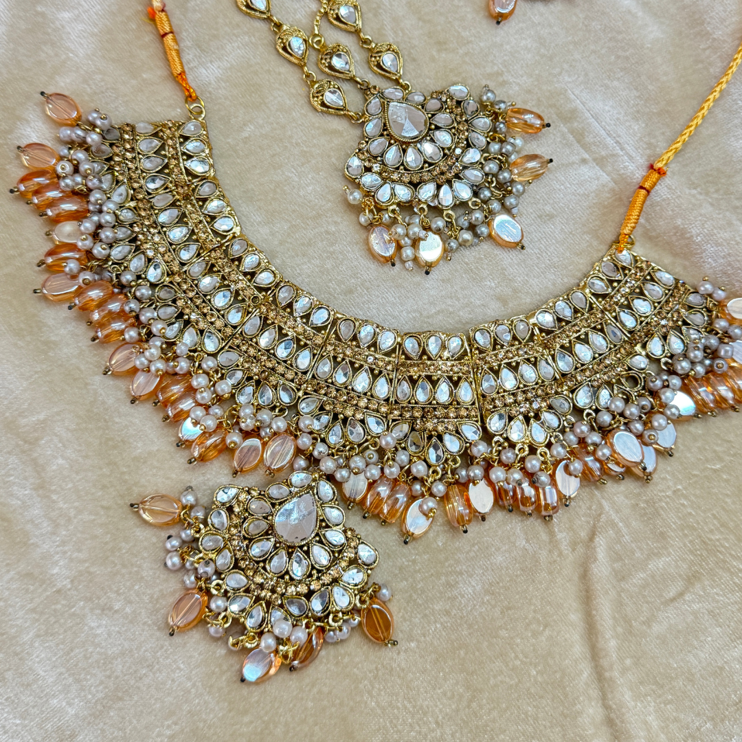 KUNDAN STONE STYLE BRIDAL SET