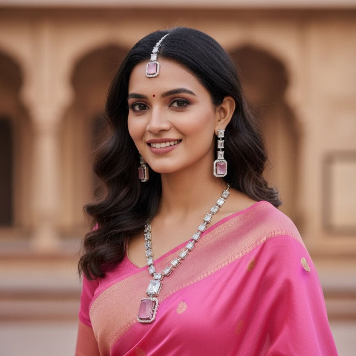 Square diamond style set