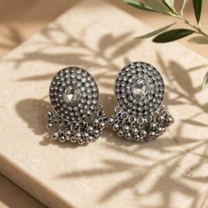 Silver Rhinestone Style Studs