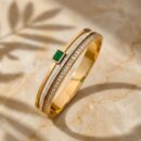 Emerald Style Cuff Bracelet