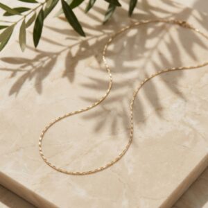 Flat Thin Textured Chain
