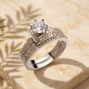 Luxury Double Diamond Style Ring