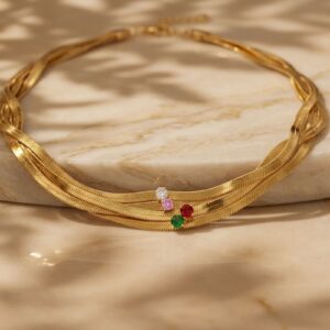 One Stone style Chain Necklace