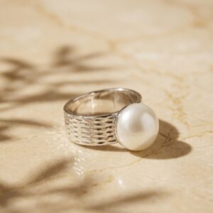 PEARL SILVER RING
