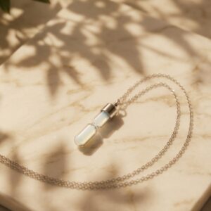 Powdered Bottle Glow Necklace