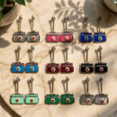 Rectangular Oxidized Earrings