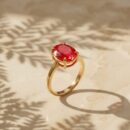 Red Stone Style Ring