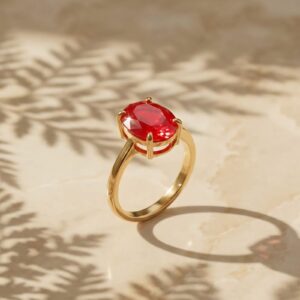 Red Stone Style Ring