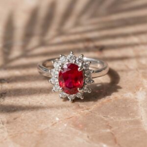 Ruby Stone Style Ring