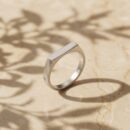 SILVER FLAT RING