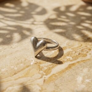 SMART SILVER HEART RING