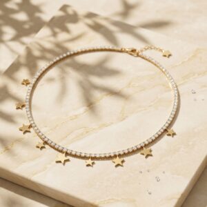 Star Crystal Pop Style Necklace