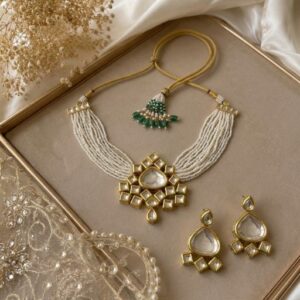 TRADITIONAL KUNDAN STYLE CHOKER SET