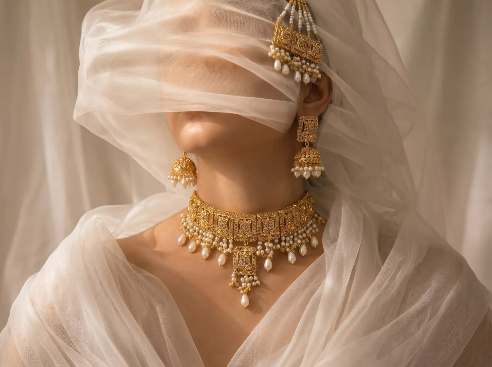 Indian oxidised jewellery editorial portrait