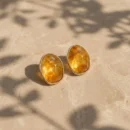 Brown Marble Studs