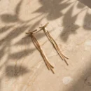 Long Golden Tassels style Earrings