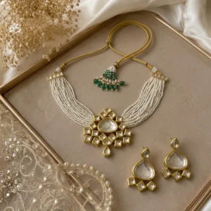 TRADITIONAL KUNDAN STYLE CHOKER SET